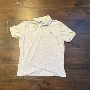 Adidas Men's Light Gray Polo Shirt